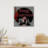 Weihnachts-Jester 1 - Frohe Weihnachts-Print Poster (Küche)