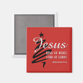 Weihnachts JESUS KING OF KINGS Magnet (Vorderseite/Rückseite)