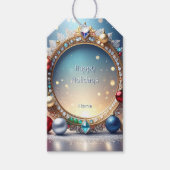 Weihnachts Jewel Frame Geschenk Tag Geschenkanhänger (Vorderseite)