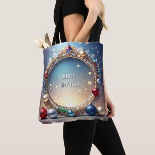 Weihnachts Jewel Frame Holiday Totbeutel Tasche