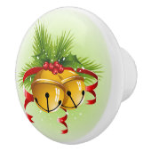 Weihnachts-Jingle-Bell-Kabinett - Druckknopf Keramikknauf (Rechts)