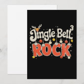 Weihnachts-Jingle-Bells-3-Math-Rock-Xmas-Feiertag Feiertagskarte (Vorne/Hinten)