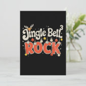 Weihnachts-Jingle-Bells-3-Math-Rock-Xmas-Feiertag Feiertagskarte (Stehend Vorderseite)