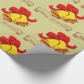 Weihnachts-Jingle-Glocke Geschenkpapier (Ecke)