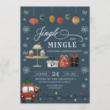 Weihnachts-Jingle und Party Einladung