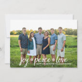 Weihnachts-Joest Liebe Snowflake Foto Feiertagskarte (Vorderseite)