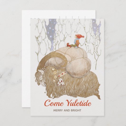 Weihnachts John Bauer Julbocken Weihnachten Ziege (Vorne/Hinten)