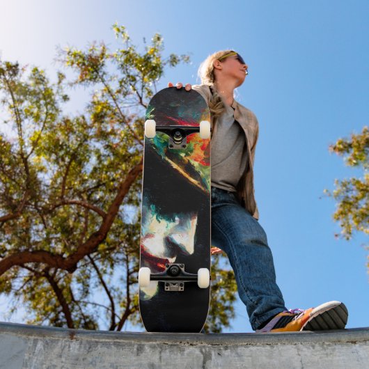 Weihnachts-Joker-Portrait Skateboard (Außenbereich 1)