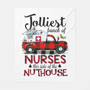 Weihnachts-Jolest-Reihe von Krankenschwestern dies Fleecedecke