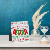 Weihnachts-Joy Banner Text Art Display Plaque Fotoplatte (InSitu)