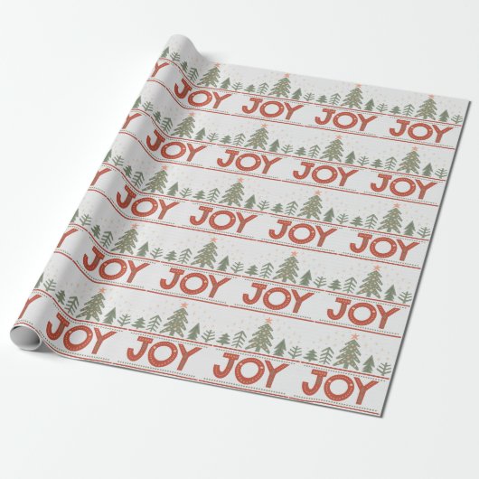 Weihnachts-Joy Boho Holiday Wrapping Paper Geschenkpapier (Ungerollt)