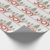 Weihnachts-Joy Boho Holiday Wrapping Paper Geschenkpapier (Ecke)