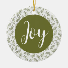 Weihnachts-Joy Custom Familienurlaub Foto Keramik Ornament