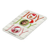 Weihnachts Joy Custom Foto Holiday Magnet (Linke Seite)