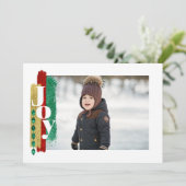 Weihnachts-Joy-Fotokarte Einladung (Stehend Vorderseite)