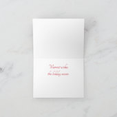 Weihnachts-Joy-Gerahmt-Weihnachtskarte Feiertagskarte (Innenseite)