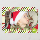 Weihnachts-Joy-Holiday-Fotokarte Feiertagskarte (Vorne/Hinten)