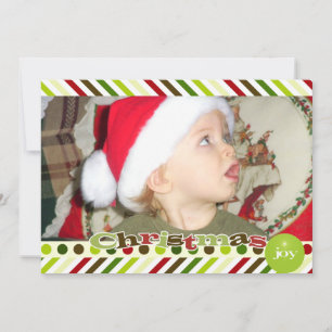 Weihnachts-Joy-Holiday-Fotokarte Feiertagskarte