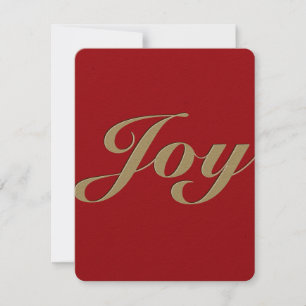 Weihnachts-Joy-Imitate Embossed Flat Holiday Card Feiertagskarte