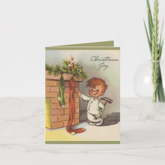 Weihnachts-Joy-Karte Feiertagskarte (Vorderseite)