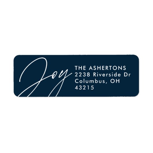 Weihnachts-Joy-Marineinfanterie Rücksendeadresse (Vorne)