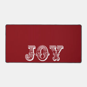 Weihnachts Joy Red Background Urlaub Schreibtischunterlage