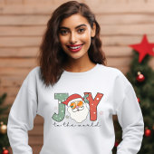 Weihnachts Joy Retro Santa in Sonnenbrille Sweatshirt