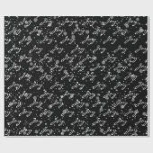 Weihnachts-JOY-Text in Schneeflocken Geschenkpapier (Flach)