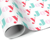 Weihnachts-Joy-Typografie Geschenkpapier (Rolleneckpunkt)