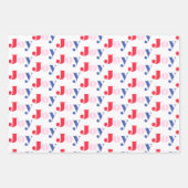 Weihnachts-Joy-Typografie Geschenkpapier Set (Vorderseite 3)