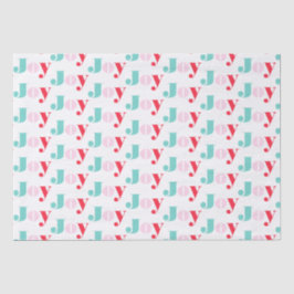 Weihnachts-Joy-Typografie Seidenpapier