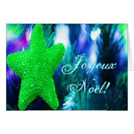 Weihnachts-Joyeux-Weihnachten Green Christmas Star