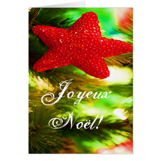 Weihnachts-Joyeux-Weihnachten Red Christmas Star I (Vorne)