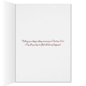 Weihnachts-Jubiläum auf Weihnachten-Weihnachtskart (Innen (Rechts))