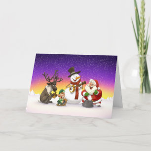Weihnachts-Jug-Band-Karte (Blank Inside) Feiertagskarte
