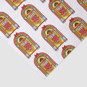 Weihnachts-Jukebox Seidenpapier (Detail)