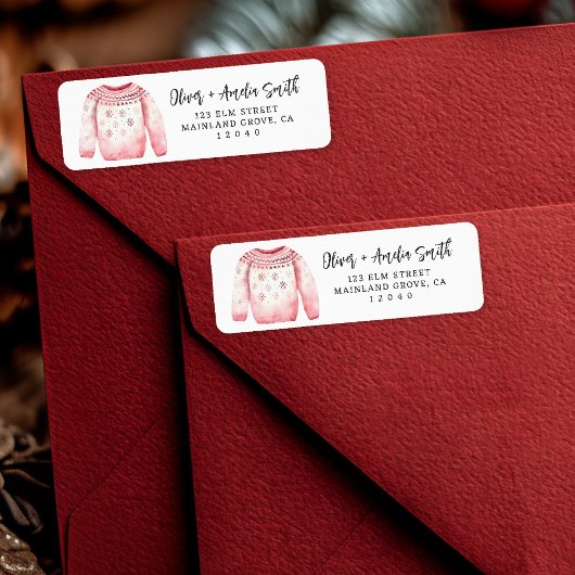 Weihnachts-Jumper-Rücksendesiegel