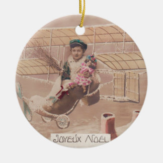 Weihnachts-Junge fliegen Fantasie Fantastische Cer Keramik Ornament