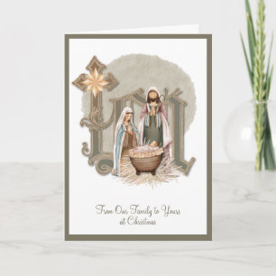 Weihnachts-Jungfrau Mary Baby Jesus Religious Card Karte