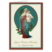 Weihnachts-Jungfrau Mary Jesus katholic Nun Rosary (Vorne)