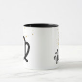 Weihnachts-Jungfrau-Sternzeichen-Santa-Hut Tasse (Zentrum)