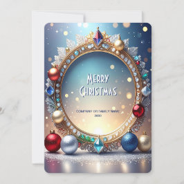 Weihnachts-Juwel-Rahmen-Feiertagskarte Feiertagskarte