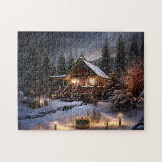 Weihnachts-Kabine Weihnachten Puzzle Holiday Gesch