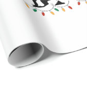 Weihnachts Kackend Hund Geschenkpapier (Rolleneckpunkt)