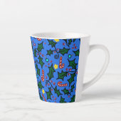 Weihnachts-Kaffee-Blau-Muster Milchtasse (Rechts)