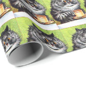 WEIHNACHTS-KAFFEEKATZE-WAIN-GESCHENKPAPIER GESCHENKPAPIER (Rolleneckpunkt)