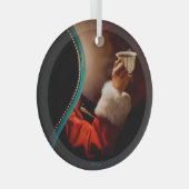 Weihnachts-Kaffeepause Weihnachten Ornament Aus Glas (Vorderseite Rechts)