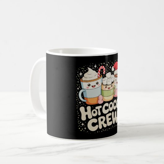Weihnachts-Kakao-Crew Weihnachten Weihnachtsferien Kaffeetasse (Vorderseite Links)