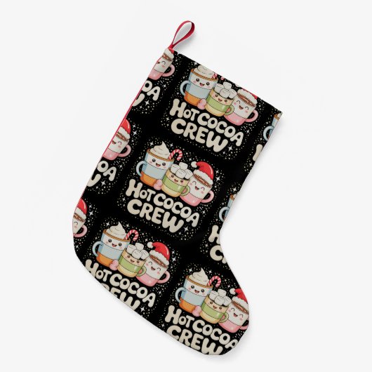 Weihnachts-Kakao-Crew Weihnachten Weihnachtsferien Kleiner Weihnachtsstrumpf (Vorderansicht (hängend))