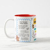 Weihnachts-Kakao-Tasse Zweifarbige Tasse (Links)
